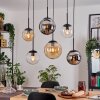Gastor Lámparas suspendidas, Luminarias esféricas, Lámparas colgantes Colores ámbar, Cromo, Transparente, Ahumado, 6 luces