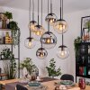 Gastor Lámparas suspendidas, Luminarias esféricas, Lámparas colgantes Colores ámbar, Cromo, Transparente, Ahumado, 8 luces
