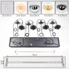 Gastor Lámparas suspendidas, Luminarias esféricas, Lámparas colgantes Colores ámbar, Cromo, Transparente, Ahumado, 8 luces