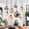 Gastor Lámparas suspendidas, Luminarias esféricas, Lámparas colgantes Colores ámbar, Cromo, Transparente, Ahumado, 8 luces