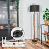 Soungou Lámpara de pie Crudo, Negro, 1 luz