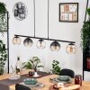 Koyoto Lámparas suspendidas, Luminarias esféricas, Lámparas colgantes Colores ámbar, Transparente, Ahumado, 5 luces