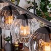 Koyoto Lámparas suspendidas, Luminarias esféricas, Lámparas colgantes Colores ámbar, Transparente, Ahumado, 5 luces