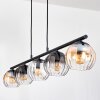 Koyoto Lámparas suspendidas, Luminarias esféricas, Lámparas colgantes Colores ámbar, Transparente, Ahumado, 5 luces