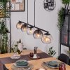 Koyoto Lámparas suspendidas, Luminarias esféricas, Lámparas colgantes Colores ámbar, Transparente, Ahumado, 5 luces