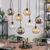 Koyoto Lámparas suspendidas, Luminarias esféricas, Lámparas colgantes Colores ámbar, Cromo, Transparente, Ahumado, 8 luces