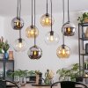 Koyoto Lámparas suspendidas, Luminarias esféricas, Lámparas colgantes Colores ámbar, Cromo, Transparente, Ahumado, 8 luces