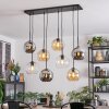 Koyoto Lámparas suspendidas, Luminarias esféricas, Lámparas colgantes Colores ámbar, Cromo, Transparente, Ahumado, 8 luces