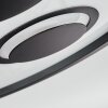 Ilyan Plafones, Panel LED Negro, 1 luz