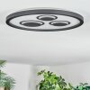 Ilyan Plafones, Panel LED Negro, 1 luz