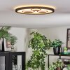 Ilyan Plafones, Panel LED Negro, 1 luz