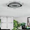Lidor Plafones LED Negro, 1 luz