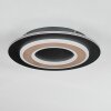 Lidor Plafones LED Negro, 1 luz