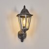 Lignac Aplique de exterior, Apliques Negro, Plata, 1 luz