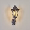 Lignac Aplique de exterior, Apliques Negro, Plata, 1 luz, Sensor de movimiento