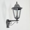 Lignac Aplique de exterior, Apliques Negro, Plata, 1 luz, Sensor de movimiento