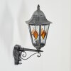 Lignac Aplique de exterior, Apliques Negro, Plata, 1 luz, Sensor de movimiento