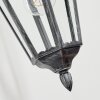 Lignac Aplique de exterior, Apliques Negro, Plata, 1 luz