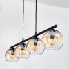Koyoto Lámparas suspendidas, Luminarias esféricas, Lámparas colgantes Colores ámbar, Transparente, 4 luces Koyoto Lámparas suspendidas, Luminarias esféricas, Lámparas colgantes Colores ámbar, Transparente, 4 luces