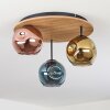 Ripoll Plafones, Luminarias esféricas Crudo, Negro, 3 luces