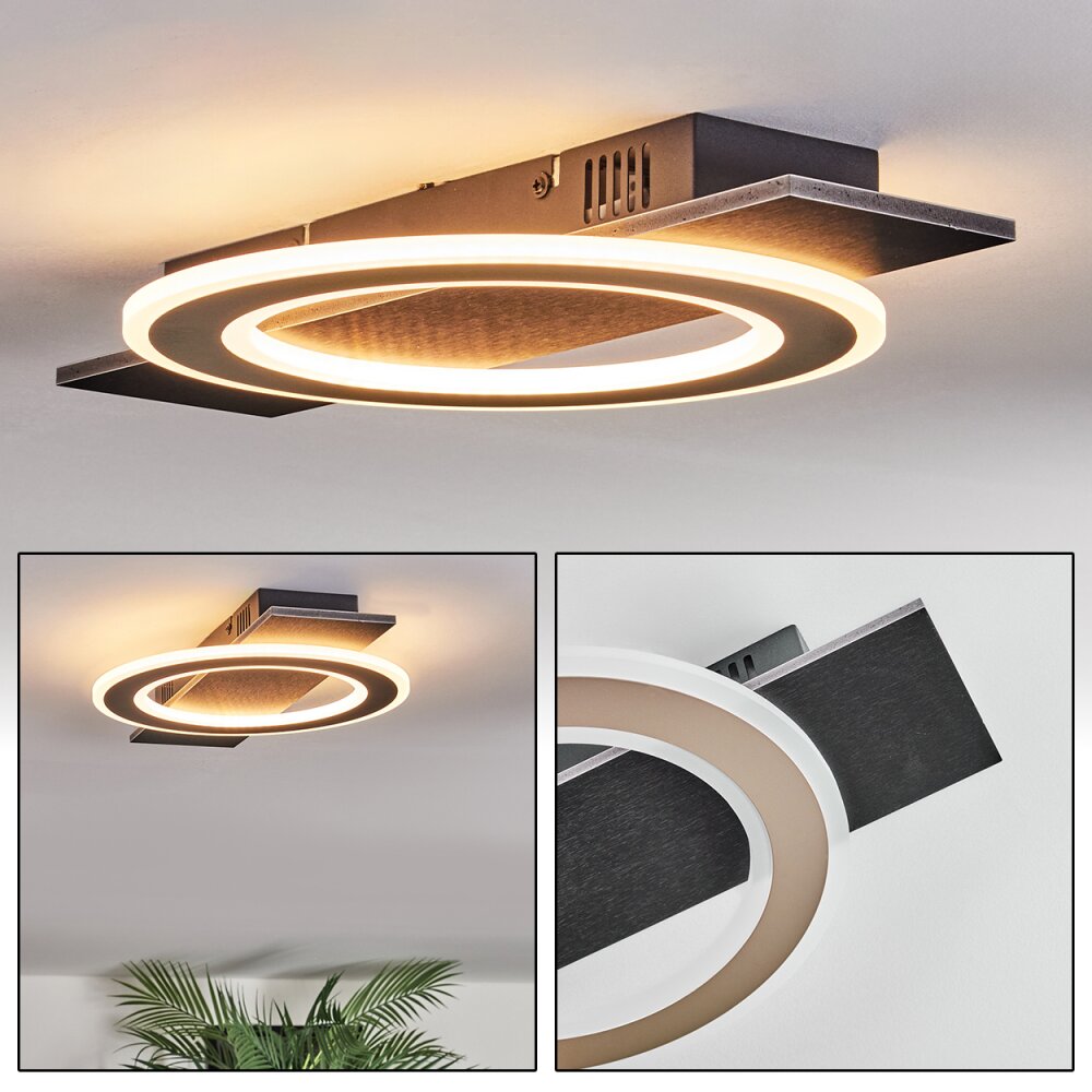 Lidor Plafones LED Negro, 1 luz main product photo