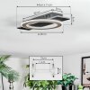 Lidor Plafones LED Negro, 1 luz