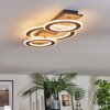 Lidor Plafones LED Cromo, Negro, 1 luz