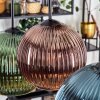 Koyoto Lámparas suspendidas, Luminarias esféricas, Lámparas colgantes Azul, dorado, Verde, Color cobre, 6 luces