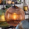 Koyoto Lámparas suspendidas, Luminarias esféricas, Lámparas colgantes Azul, dorado, Verde, Color cobre, 6 luces