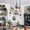 Gastor Lámparas suspendidas, Luminarias esféricas, Lámparas colgantes Colores ámbar, Cromo, Transparente, Ahumado, 8 luces