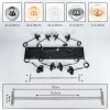 Gastor Lámparas suspendidas, Luminarias esféricas, Lámparas colgantes Colores ámbar, Transparente, Ahumado, 8 luces