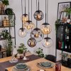Gastor Lámparas suspendidas, Luminarias esféricas, Lámparas colgantes Colores ámbar, Transparente, Ahumado, 8 luces