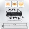 Gastor Lámparas suspendidas, Luminarias esféricas, Lámparas colgantes Colores ámbar, Transparente, 8 luces