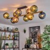 Koyoto Plafones, Luminarias esféricas dorado, Negro, 10 luces