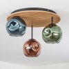 Ripoll Plafones, Luminarias esféricas Crudo, Negro, 3 luces