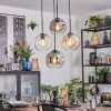 Ripoll Lámparas suspendidas, Luminarias esféricas, Lámparas colgantes Colores ámbar, Transparente, Ahumado, 4 luces