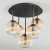 Koyoto Plafones, Luminarias esféricas 41 cm Colores ámbar, Transparente, 5 luces