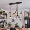 Gastor Lámparas suspendidas, Luminarias esféricas, Lámparas colgantes Colores ámbar, Cromo, Transparente, Ahumado, 8 luces