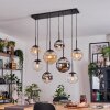 Gastor Lámparas suspendidas, Luminarias esféricas, Lámparas colgantes Colores ámbar, Cromo, Transparente, Ahumado, 8 luces