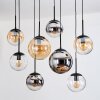 Gastor Lámparas suspendidas, Luminarias esféricas, Lámparas colgantes Colores ámbar, Cromo, Transparente, Ahumado, 8 luces