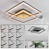 Manor Plafones LED Negro, 1 luz, Mando a distancia
