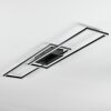 Manor Plafones LED Negro, 1 luz, Mando a distancia