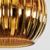 Koyoto Plafones, Luminarias esféricas 45 cm Azul, dorado, Color cobre, 5 luces