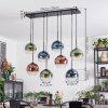 Koyoto Lámparas suspendidas, Luminarias esféricas, Lámparas colgantes Azul, Verde, Transparente, Color cobre, 8 luces