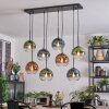 Koyoto Lámparas suspendidas, Luminarias esféricas, Lámparas colgantes Azul, Verde, Transparente, Color cobre, 8 luces