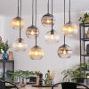 Koyoto Lámparas suspendidas, Luminarias esféricas, Lámparas colgantes Colores ámbar, Transparente, Ahumado, 8 luces