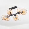Koyoto Plafones, Luminarias esféricas Colores ámbar, 6 luces