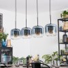 Lauden Lámparas suspendidas, Lámparas colgantes Azul, Transparente, 4 luces