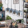 Lauden Lámparas suspendidas, Lámparas colgantes Azul, Transparente, 4 luces