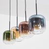 Lauden Lámparas suspendidas, Lámparas colgantes Colores ámbar, Azul, Verde, Transparente, Color cobre, 4 luces